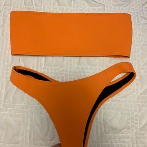 Hoaka Orange top and bottom bikini